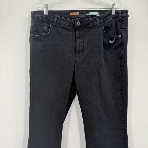 Anthropologie The Denim Boot Jeans Womens 18W Black Bootcut Stretch Plus Size - Picture 4 of 16